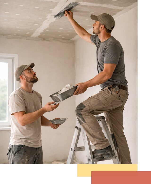 Шпаклевка потолка из гипсокартона в Сосновом Бору качественно и быстро