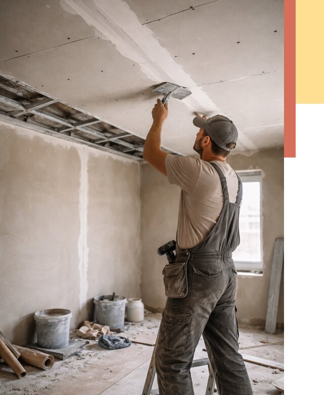 Ремонт потолка из гипсокартона в Сосновом Бору от 660 руб./м² — быстро и недорого | ОТДЕЛОЧНИК-Снб