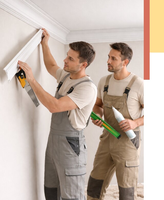 Монтаж потолочного плинтуса в Сосновом Бору от 2336 руб. — быстро и недорого | ОТДЕЛОЧНИК-Снб