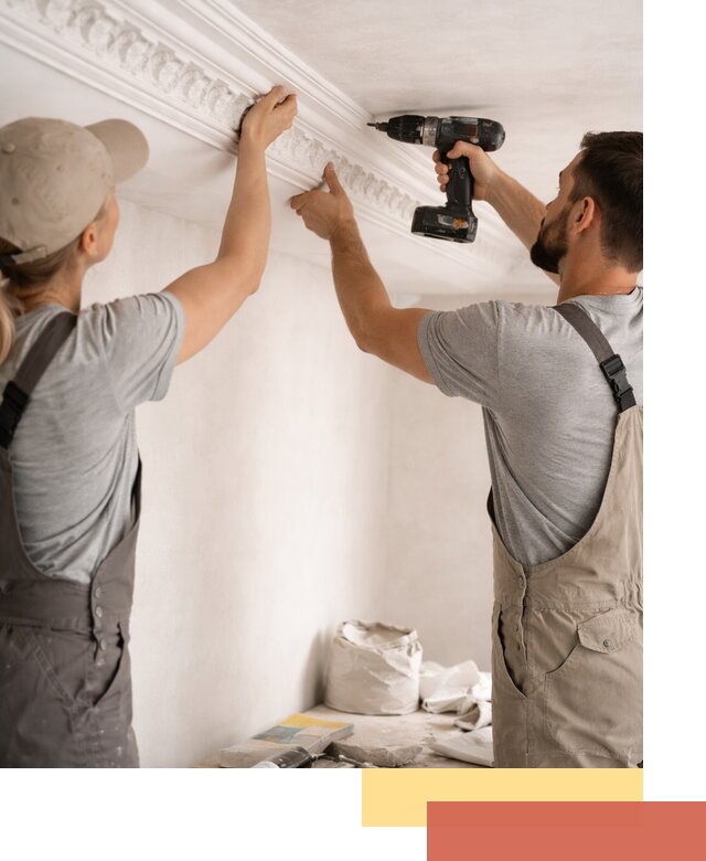 Профессиональный монтаж лепнины на потолок в Сосновом Бору