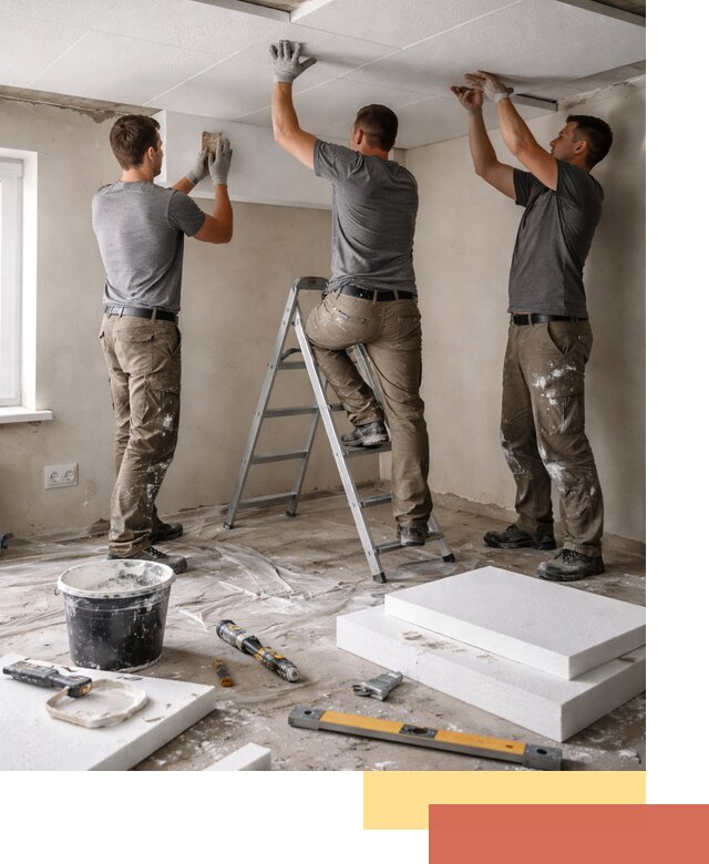 Утепление потолка пенопластом в Сосновом Бору быстро и качественно