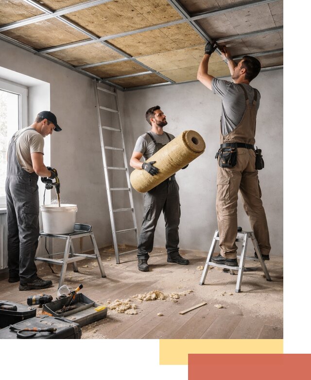 Шумоизоляция потолка в Сосновом Бору: профессиональный монтаж и отделка