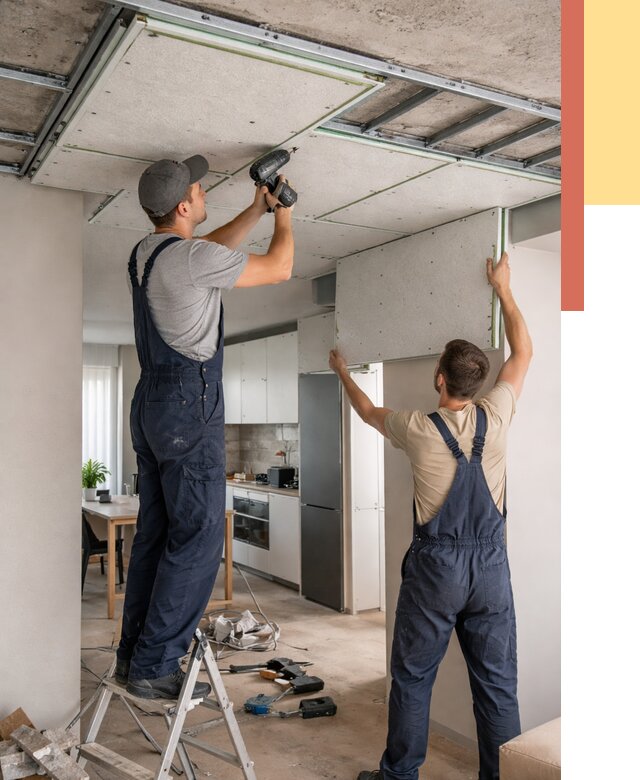 Шумоизоляция потолка панелями зипс в Сосновом Бору от 1879 руб. под ключ | ОТДЕЛОЧНИК-Снб